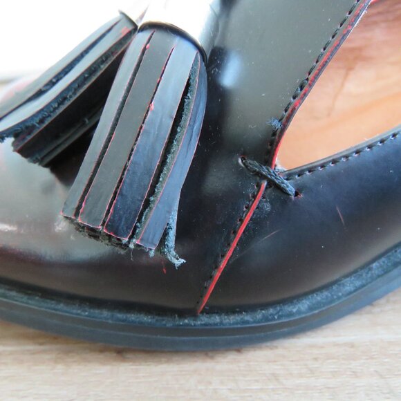 JEFFREY CAMPBELL Lawford Finch Leather Tassel Loafer Slip On Shoes EU 36 US 5.5 - Picture 4 of 15